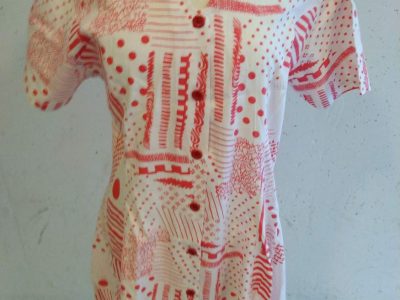 MID SUMMER FANTASTIC CLEARING SALE-INDIAN BEAUTIFUL 100 % COTTON DRESS FOR LADIES WITH V-NECK STYLE-RED COLOR-CHEAPEST PRICE GUARANTEED-TRY ONCE- DO NOT MISS THIS CHANCE-50 % DISCOUNT.ART NO.17/36504977