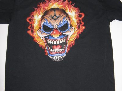 AMERICAN PRINTED T-SHIRT-UNFORGETTABLE GIFT- AMERICAN T-SHIRT PRINTED AMERICAN MOTIVE" LAUGHING FACE " TOP QUALITY-LOWEST PRICE GAURANTEED-DO NOT MISS THIS CHANCE-FREE HOME(POST OFFICE) DELIVERY-ART NO.1979127245-REA 50%