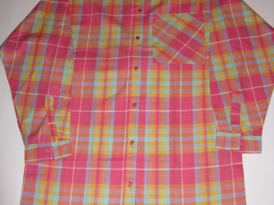 MID SUMMER FANTASTIC CLEARING SALE-INDIAN BEAUTIFUL CHECK DESIGN LONG SHIRT FOR LADIES/GENTS FOR WEARING WHILE GOING TO SLEEP-DISCOUNT 60%- ART. NO. 17/36102838-Sw.Kr. 80-00