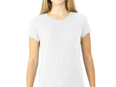 MID SUMMER FANTASTIC CLEARING SALE-AMERICAN PLAIN ROUND NECK LADIES T-SHIRT-WHITE-MEMORABLE GIFT-TOP QUALITY-LOWEST PRICE GUARANTEED-DO NOT MISS THIS CHANCE-ART NO. 61372-REA 27%