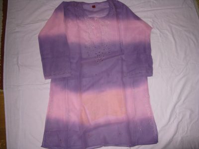 MIDSUMMER FANTASTIC CLEARING SALE-INDIAN 100% COTTON TYE & DYE TUNIKA-M/L-GUARANTEED LOWEST PRICE-DO NOT MISS THIS CHANCE-DISCOUNT 60%-Art. No. 2007-08-36105758-Sw.Kr. 80-00