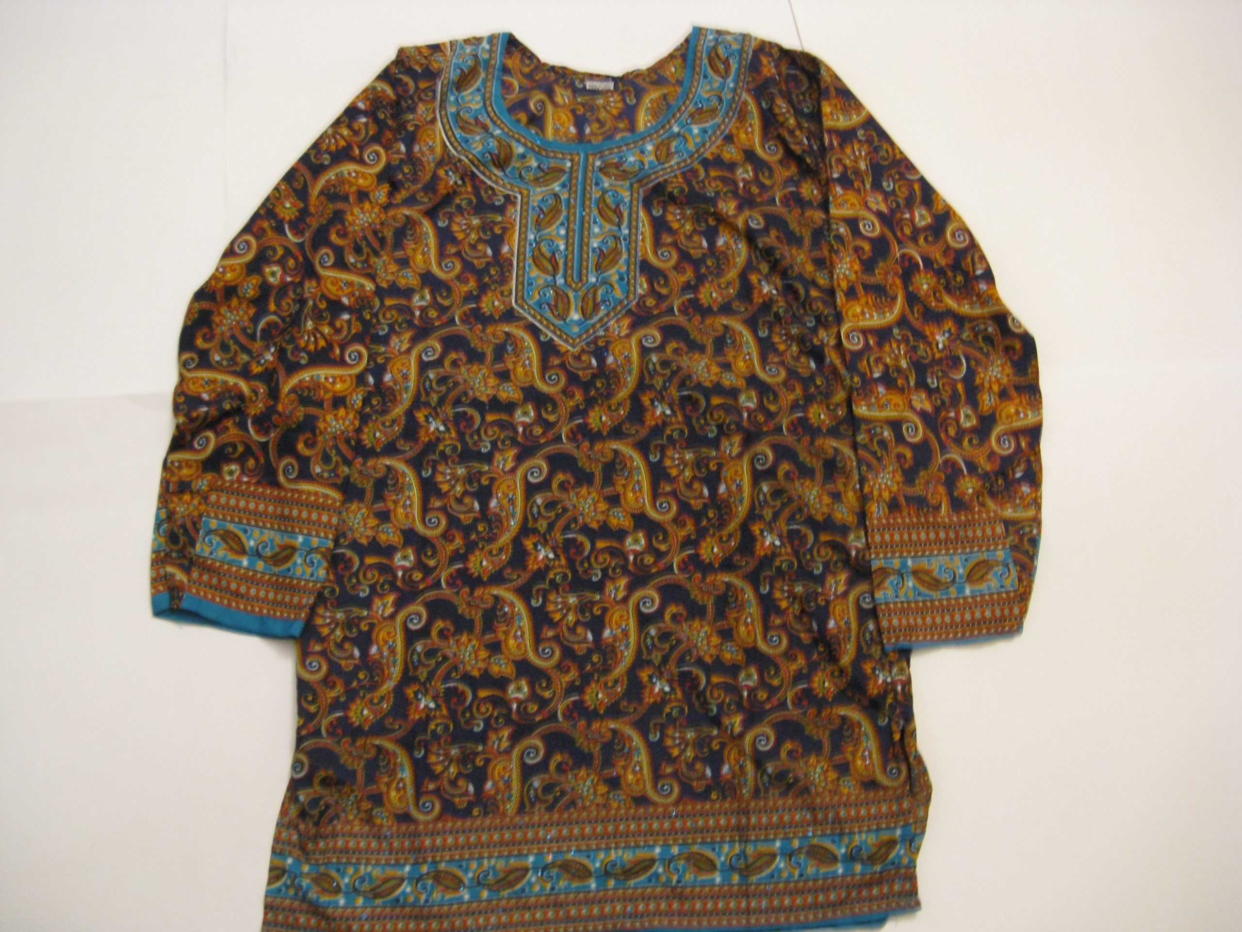 MID SUMMER FANTASTIC CLEARING SALE-INDIAN BLOUSE 100% POLYESTER HAVING BEAUTIFUL PRINT FOR LADIES- L/XL-LOWEST PRICE GUARANTEED-TRY ONCE- DO NOT MISS THIS CHANCE - ART.NO.20170523-6088-DISCOUNT 60% -Sw.Kr. 60-00