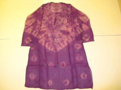 MID SUMMER FANTASTIC CLEARING SALE-INDIAN "TIE & DYE "TUNIKA IN POLYESTER - MEDIUM-GUARANTEED LOW PRICE|| DO NOT MISS THIS CHANCE ll DISCOUNT 60 %ll Art. No. 2007-08-3598-Sw.Kr. 80-00