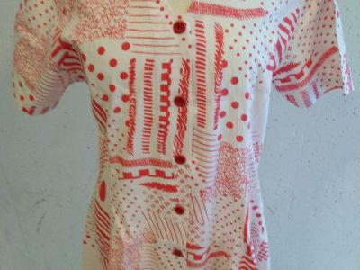 MID SUMMER FANTASTIC CLEARING SALE-INDIAN BEAUTIFUL FLORAL DRESS FOR LADIES IN 100% COTTON IN RED COLOR  II LOWEST PRICE GUARANTEED-XL- DISCOUNT 30%.ART NO.17/49787535