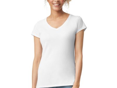 MID SUMMER FANTASTIC CLEARING SALE-AMERICAN HEAVY COTTON LADIES PLAIN V-NECK GILDAN T-SHIRT-MEMORABLE GIFT-TOP QUALITY-LOWEST PRICE GUARANTEED-AVAILABLE IN MANY COLORS-DO NOT MISS THIS CHANCE-ART NO. 5000L REA 27%