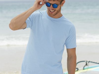 AMERICAN PLAIN T-SHIRT-UNFORGETTABLE GIFT -TOP QUALITY-LIGHT BLUE-LOWEST PRICE GUARANTEED-DO NOT MISS THIS CHANCE-ART NO. 61036-REA 27 %