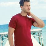 AMERICAN PLAIN T-SHIRT-UNFORGETTABLE GIFT -TOP QUALITY-BURGUNDY-LOWEST PRICE GUARANTEED-DO NOT MISS THIS CHANCE-ART NO. 61036-REA 27 %