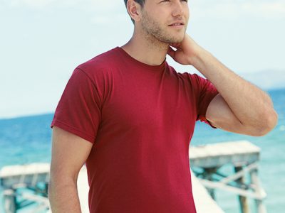AMERICAN PLAIN T-SHIRT-UNFORGETTABLE GIFT -TOP QUALITY-BURGUNDY-LOWEST PRICE GUARANTEED-DO NOT MISS THIS CHANCE-ART NO. 61036-REA 27 %