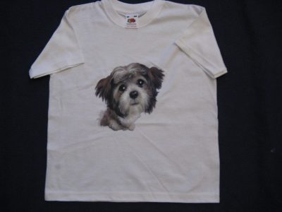 MID SUMMER FANTASTIC CLEARING SALE-Art.No.12000-American T-Shirt with American motive of Dog-Rea 50%