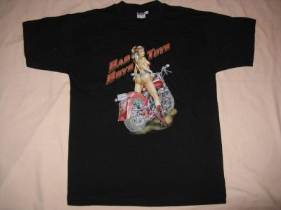 AMERICAN PRINTED T-SHIRT-UNFORGETTABLE GIFT- AMERICAN T-SHIRT PRINTED AMERICAN MOTIVE "BAD BOYS TOYS" TOP QUALITY-LOWEST PRICE GAURANTEED-DO NOT MISS THIS CHANCE-FREE HOME(POST OFFICE) DELIVERY-ART NO.197912268 -REA 50%