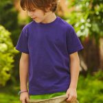 AMERICAN PLAIN T-SHIRTS FOR KIDS-PURPLE-UNFORGETTABLE GIFT-TOP QUALITY-BOMBASTIC LOWEST PRICE GUARANTEED-DO NOT MISS THIS CHANCE-ART NO. 61033-REA 27%
