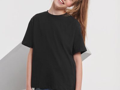 AMERICAN PLAIN T-SHIRTS FOR KIDS-BLACK-UNFORGETTABLE GIFT-TOP QUALITY-BOMBASTIC LOWEST PRICE GUARANTEED-DO NOT MISS THIS CHANCE-ART NO. 61033-REA 27%