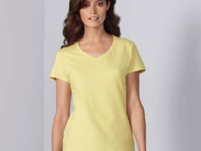 MID SUMMER FANTASTIC CLEARING SALE-AMERICAN HEAVY COTTON LADIES PLAIN V-NECK GILDAN T-SHIRT-MEMORABLE GIFT-TOP QUALITY-LOWEST PRICE GUARANTEED-AVAILABLE IN MANY COLORS-DO NOT MISS THIS CHANCE-ART NO. 5000L REA 27%